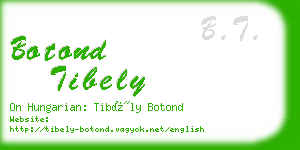 botond tibely business card